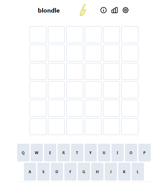 Play Blondle game on website