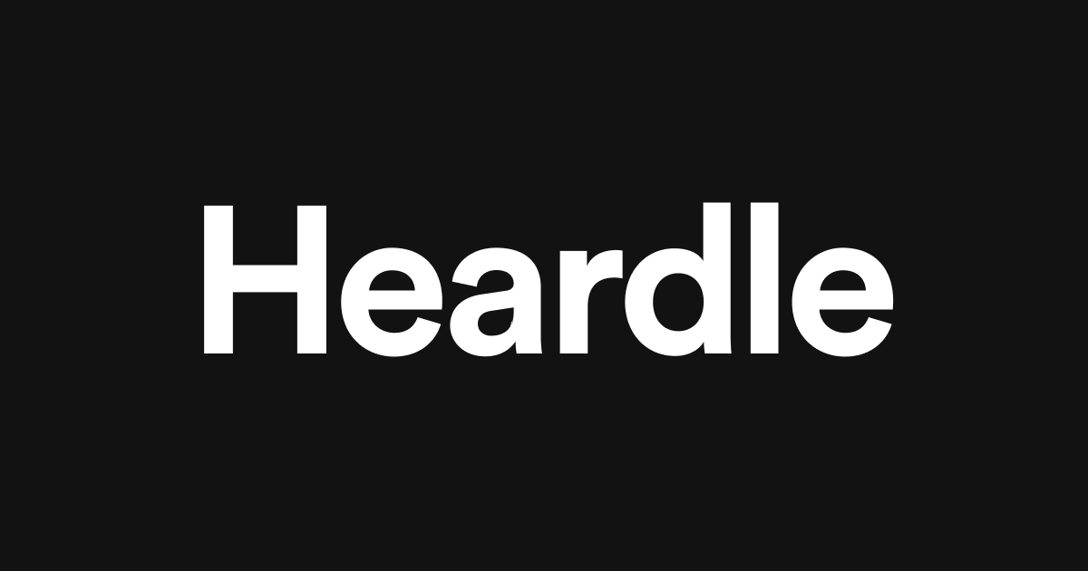 Play Heardle game on website